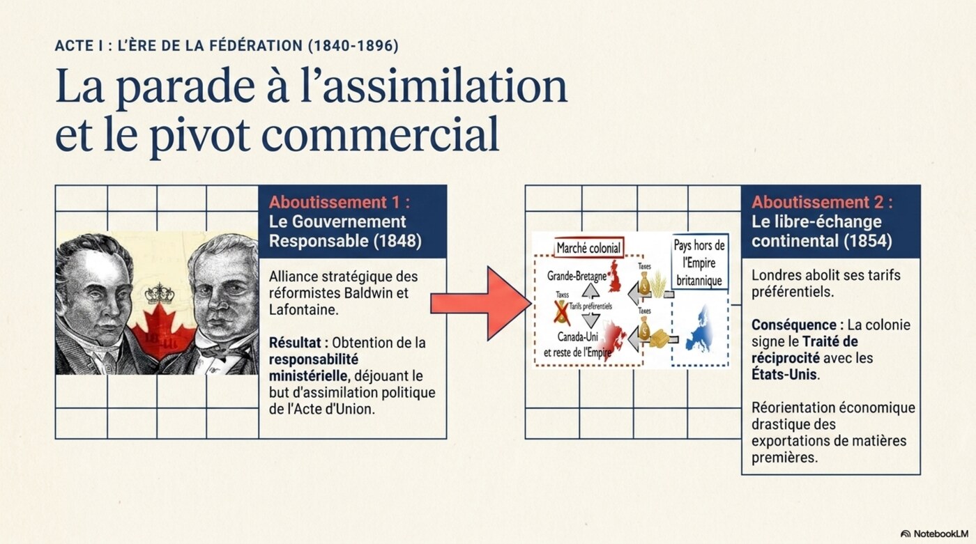 L'ère de la Fédération : assimilation et pivot commercial